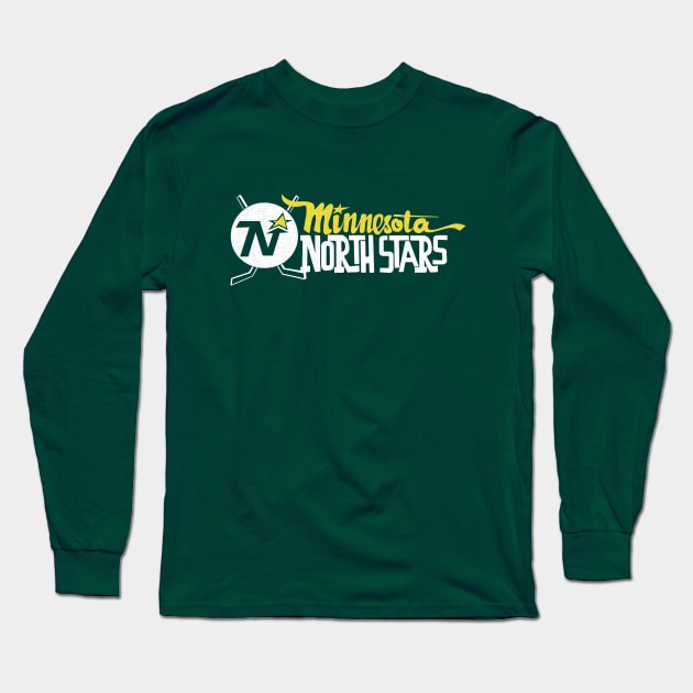 Classic Minnesota North Stars Hockey Long Sleeve T-Shirt by LocalZonly